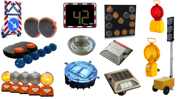 Lampy drogowe ostrzegawcze, pulsacyjne, fale świetlne