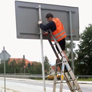 Montaż znaków drogowych Kraków